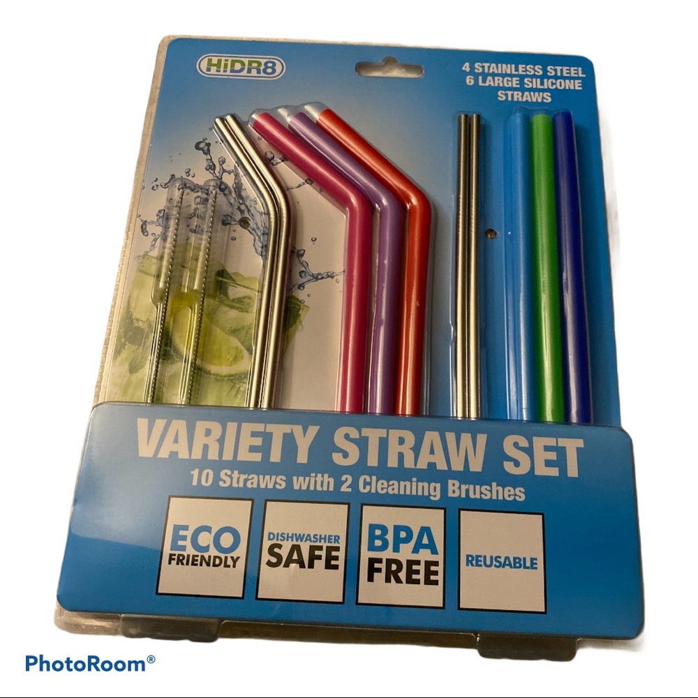 NWT Variety Straw Set  2 brushes